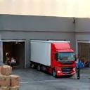Truck loading products from a warehouse