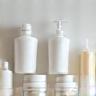Bottles and jars with generic labels representing private label packaging